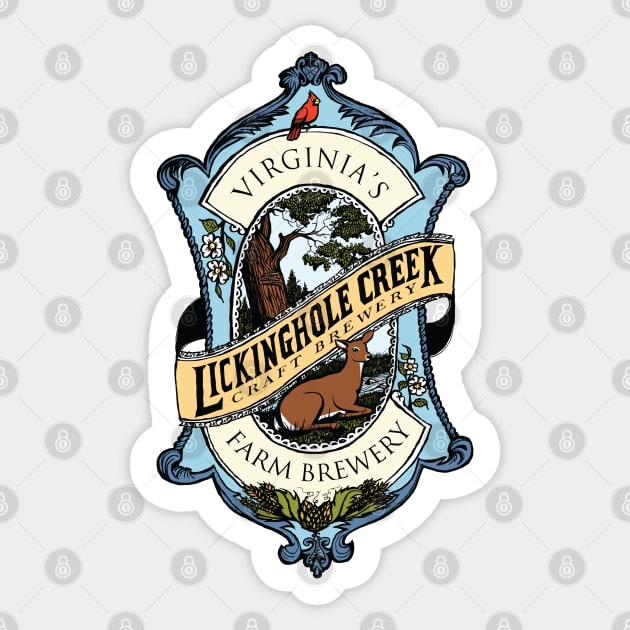 LCCB Seal Sticker by Lickinghole Creek Craft Brewery